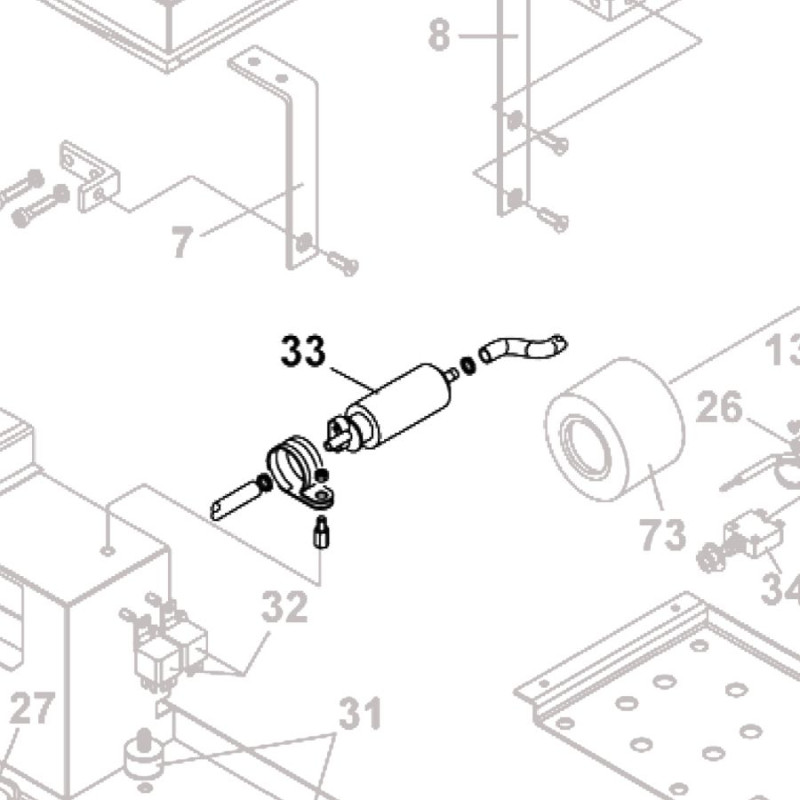 Telair 00507 spare part Brandstofpomp alle modellen