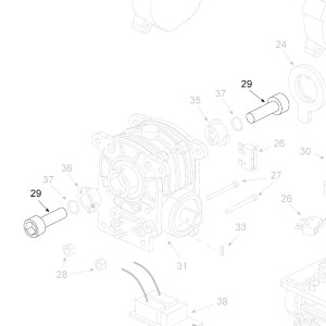 Teleco 13434 spare part Schroef M10x40 T.65/85