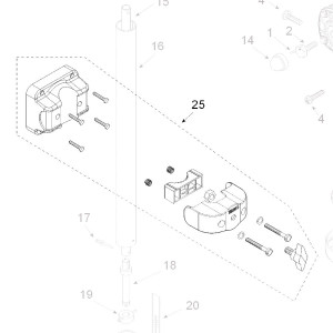 Teleco 18174 spare part Beugel bevestiging kit Voy.65/85