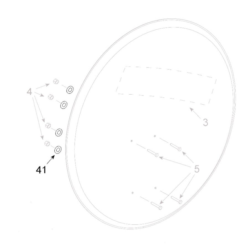 Teleco 15617 spare part Onderlegring D6 T.CL.85 & E.65/85