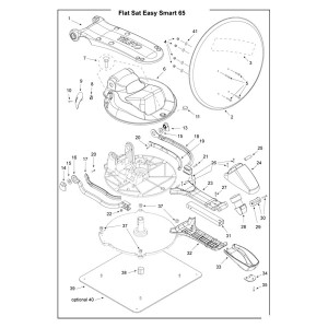 Teleco 10537 spare part Buisafdekkap LNB onderkant E.65