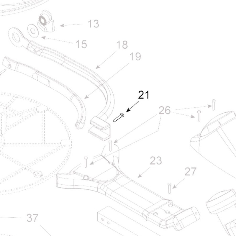 Teleco 03682 spare part Schroef M5x40 CL.E.65/85