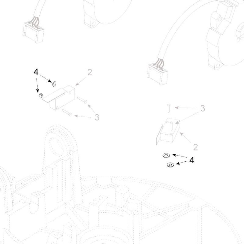 Teleco 06817 spare part Platte onderlegring D3 CL.E.65/85
