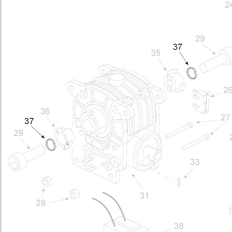 Teleco 13503 spare part Onderlegring grower D10 T.65/85