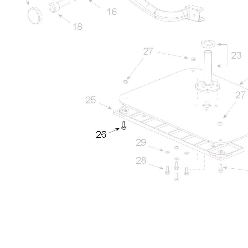 Teleco 12785 spare part Schroef M6x12 T.65/85