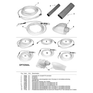 Teleco 09301 spare part Besturingskabel 10-p. 5m CL.E.65/85