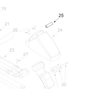 Teleco 11010 spare part Rubber steun deksel LNB kast E.65/85