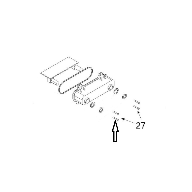 Teleco 11006 spare part Zelftap. schroef M2.9x9.5