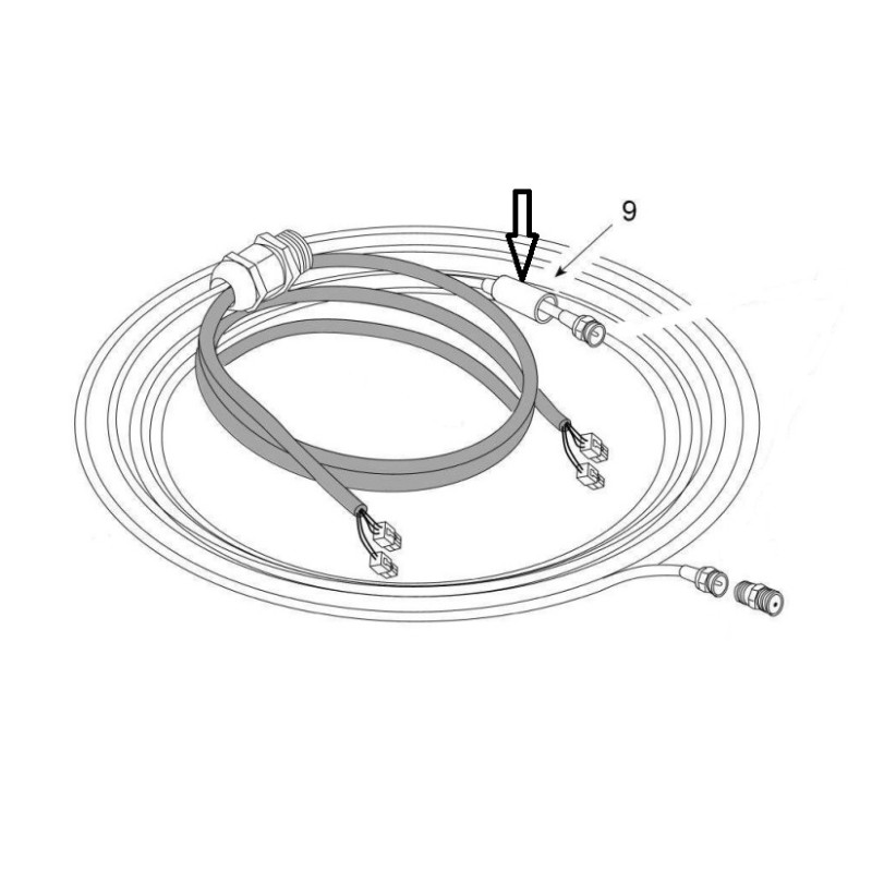 Teleco 03459 spare part Connector Afscherming