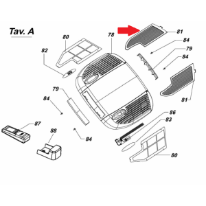 Telair 03510 spare part Filter verdampingsunit p/st