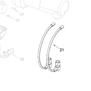 Teleco 11292 spare part Verbindingskabel Skew print