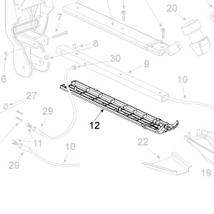Teleco 11509 spare part Onderkap lnb arm Voy.65