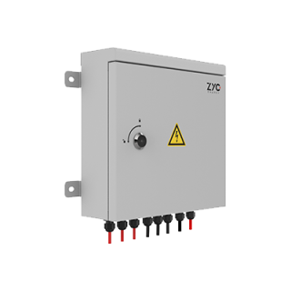 Combiner box for 3 storage towers