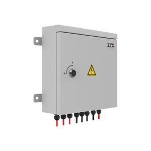 Combiner box for 3 storage towers