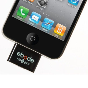 Ebode FM87 FM Plug-in voor IPhone Ipod/Ipad, FM 87,7 opop