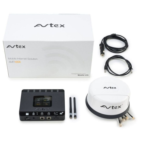 Avtex AMR105X complete kit 5G router R105X + ant. LG55AN WIT,Avtex AMR105X complete kit 5G router R105X + ant. LG55AN WIT,Avtex 