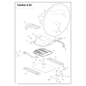 Teleco 08595 spare part Schroef M5X14 T.65