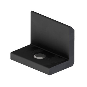 InsertionRail EndStop, black anodized