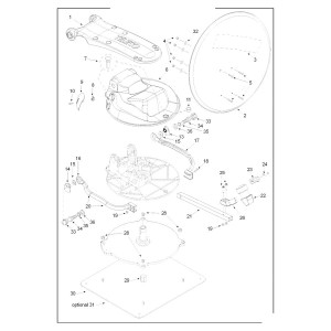 Teleco 11162 spare part kabelborg rubber CL.E. 65/85