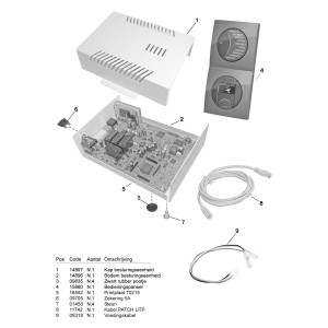 Teleco 14896 spare part bodem besturingsunit CL.E.65/85