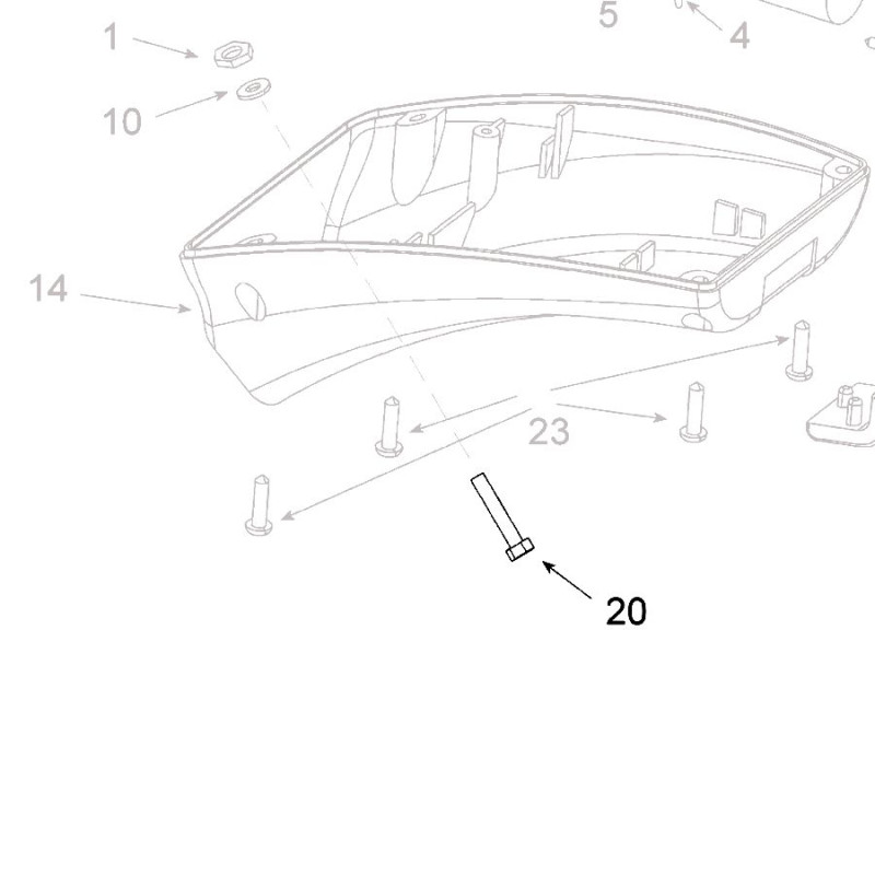 Teleco 11201 spare part Schroef M5x35