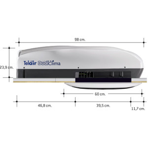 Telair Dual-Clima 8400H dakairco met warmtepomp,Telair Dual-Clima 8400H dakairco met warmtepomp