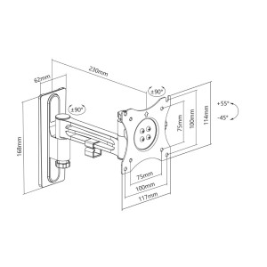 My Wall HC1-2 TV Beugel 13-32'' (15kg / 23cm),My Wall HC1-2 TV Beugel 13-32'' (15kg / 23cm)