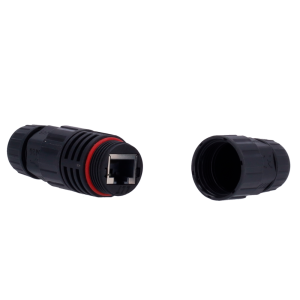 CON-RJ45-GLAND-W-BLACK