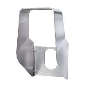 Protective roof for stainless steel pillar