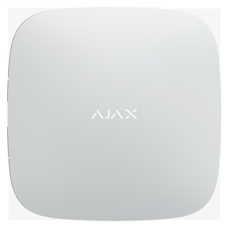 Ajax Hub 2, wit, met 2x GSM en IP communicatie
