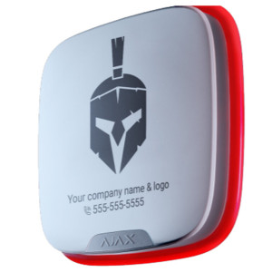 Ajax BrandPlate wit, (10 stuks) voor AJ-STREET-DD