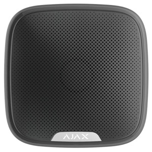 Ajax StreetSiren, zwart, draadloze buitensirene met LED