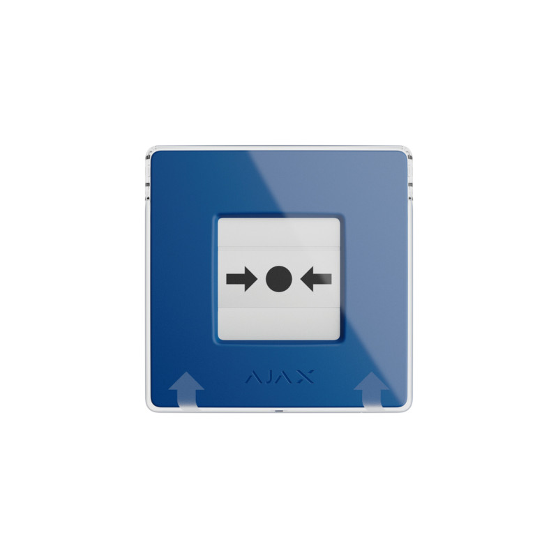 Ajax draadloze handbrandmelder blauw