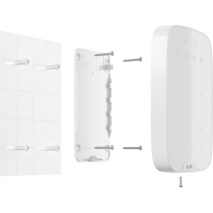 Ajax KeyPad Plus, wit, keypad met rfid lezer