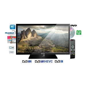 Teleco TEK 22D MINI TV22",DVB-S2/T2,DVD,9-32V,HEVC,M7 Fscan