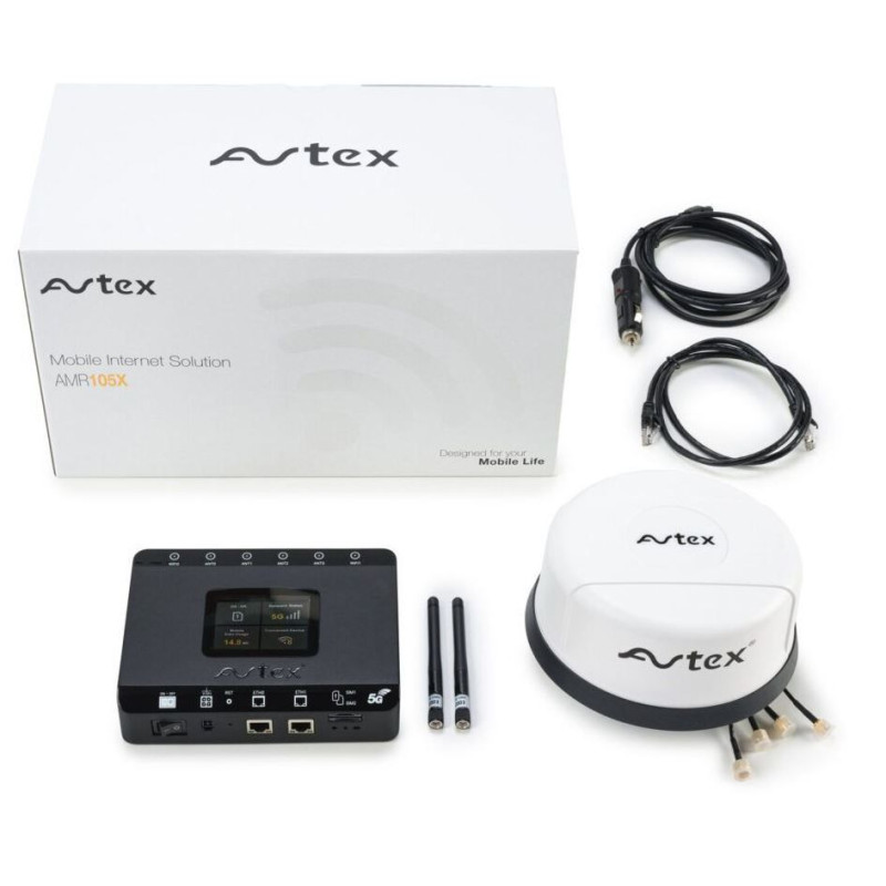 Avtex AMR105X complete kit 5G router R105X + ant. LG55AN WIT