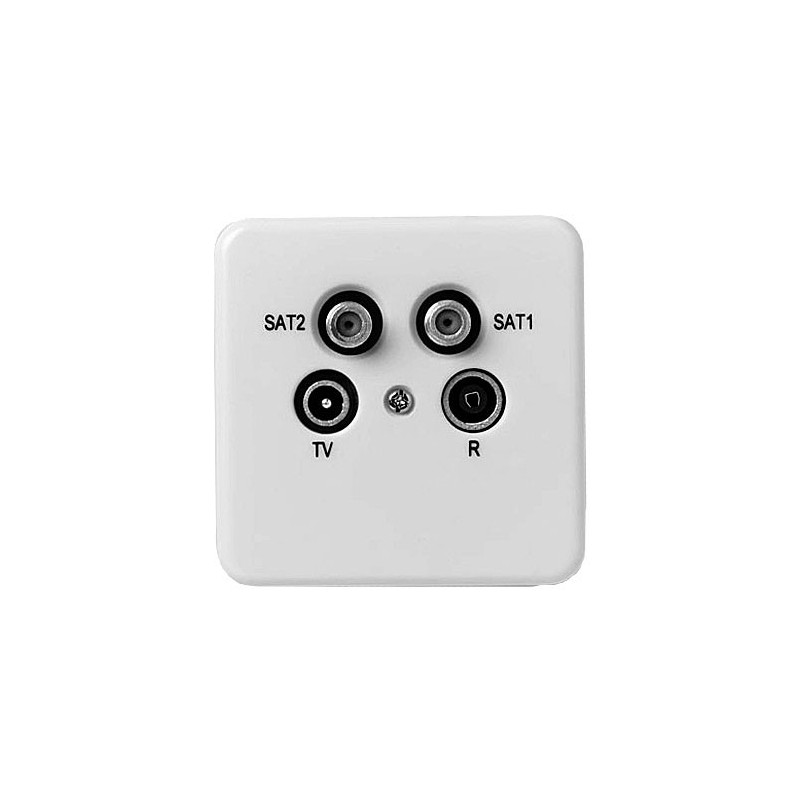 Fracarro R/TV/SAT/SAT WCD incl. afdekpl.+rand Einddoos opop