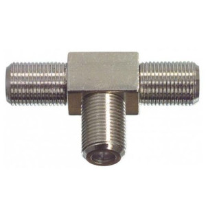 F-Connector T-stuk female