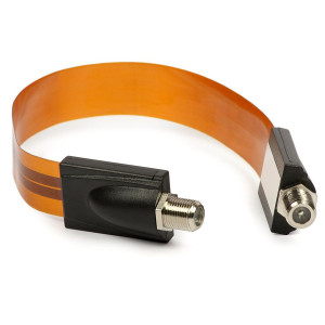 Venstercoax bruin 30cm super flat