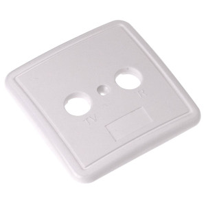 Triax TOU afdekplaat wit RTV 2-gats ooop