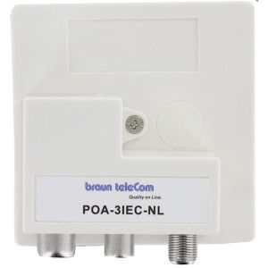 Braun Telecom POA 1 IEC-NL Opdruk verdeler TV-FM male/f-male