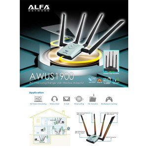 Alfa Network AWUS1900 802.11ac AC1900 Ultra-speed USBAdapter