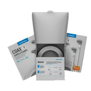 Technetix RLA++21-1.5-S SHOP CATV IEC coaxkabel 1,5m Ziggo