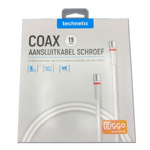 Technetix RLA++30-1.5-S SHOP Modem F-con Coaxkabel 1,5mtr. Z