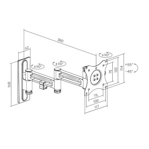 My wall HC1-3TV Beugel 13-32'' (15kg / 38cm)