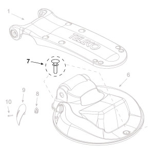 Teleco 10442 spare part blindklinknagel motorkap CL.E.65/85