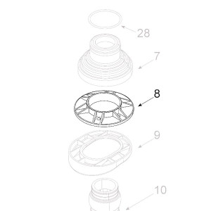Teleco 11523 spare part Buisdoorvoer ring Voy.65/85