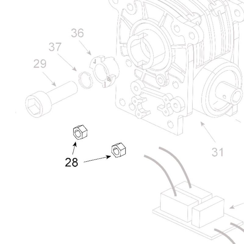 Teleco 03685 spare part Zelfborgende moer M5 T.CL.65/85