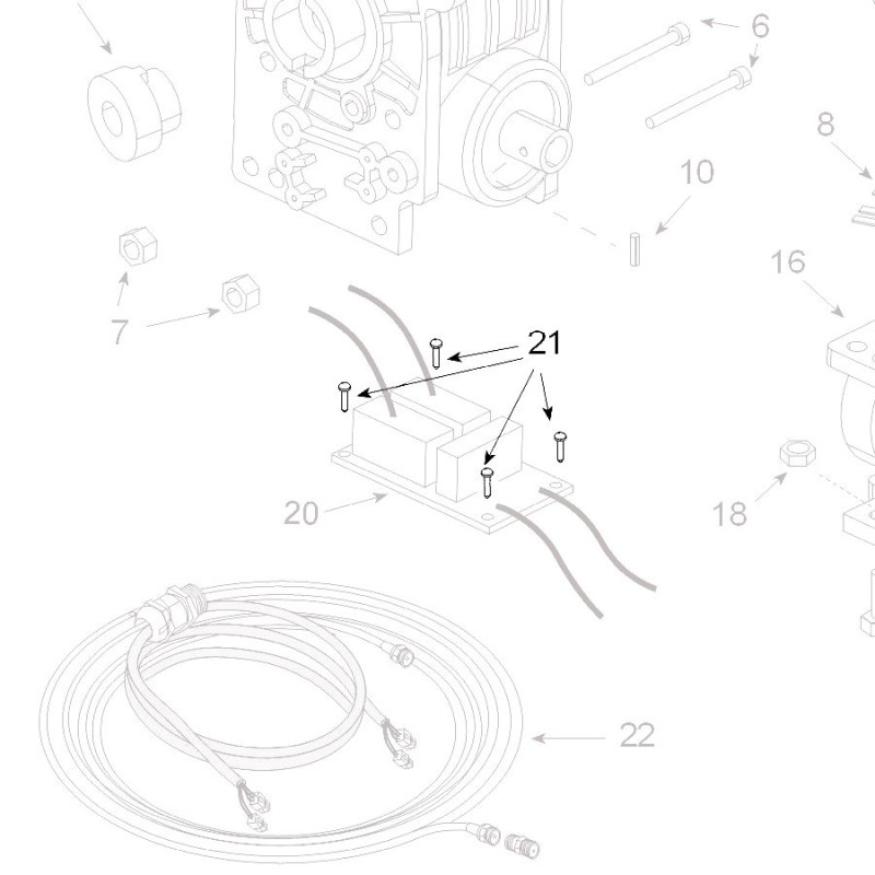 Teleco 02077 spare part Zelftap. schroef M2.9x9.5 T.65/85