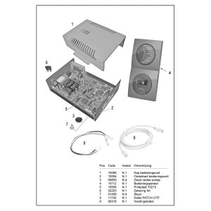 Teleco 15054 spare part Onderkant besturingsunit T.65/85